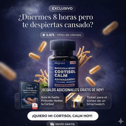 CORTISOL CALM – Suplemento para el Estrés, el Sueño y la Energía